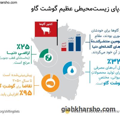 رد پای زیست محیطی عظیم گوشت گاو